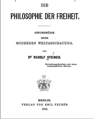 Philosophie der Freiheit. Primera edición, 1894